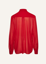 Load image into Gallery viewer, Sheer classic shirt in red
