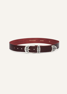 RE24 BELT 01 BURGUNDY