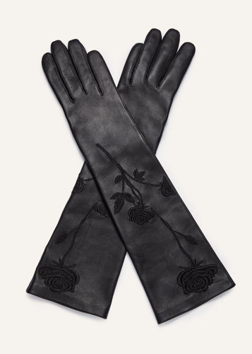 RE24 LEATHER 13 GLOVES BLACK