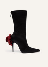 Load image into Gallery viewer, RE24 SHARP POINTED FLOWER BOOTS SATIN RED
