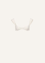 Load image into Gallery viewer, Retro bustier swim top in cream
