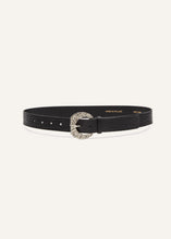 Load image into Gallery viewer, Sculpted buckle belt in embossed leather
