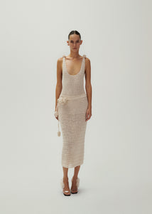 SS24 CROCHET 05 SKIRT BEIGE