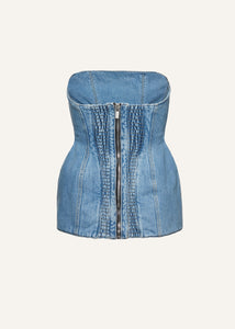 SS24 DENIM 06 CORSET LIGHT BLUE