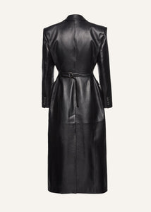 SS24 LEATHER 03 COAT BLACK