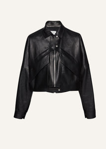 SS24 LEATHER 08 JACKET BLACK