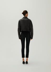 SS24 LEATHER 08 JACKET BLACK