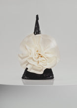 Load and play video in Gallery viewer, Small Devana bag cream flower in black

