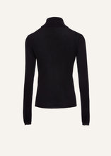 Load image into Gallery viewer, Cashmere turtleneck in black
