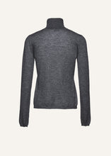 Load image into Gallery viewer, Cashmere turtleneck in dark grey
