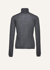 Cashmere turtleneck in dark grey