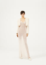 Load image into Gallery viewer, Crochet bustier dress in cream
