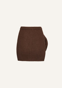 AW23 KNITWEAR 10 SKIRT BROWN