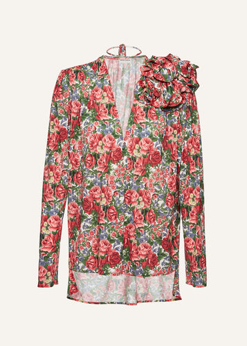 MTH23 BLOUSE 06 RED PRINT