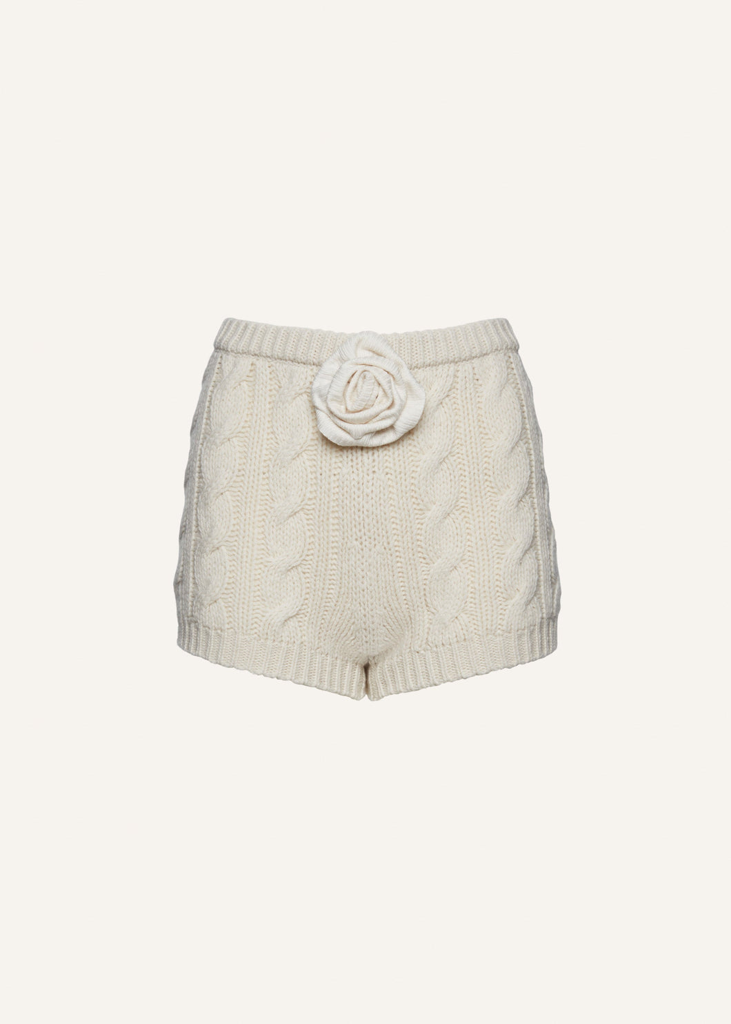 MTH23 KNITWEAR 04 SHORTS CREAM