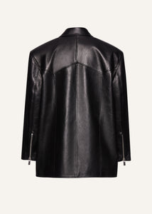 PF23 LEATHER 05 JACKET BLACK