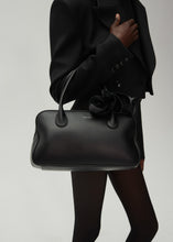 Load image into Gallery viewer, Brigitte bag in black leather and silver
