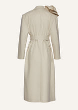 Load image into Gallery viewer, Belted gabardine coat in cream
