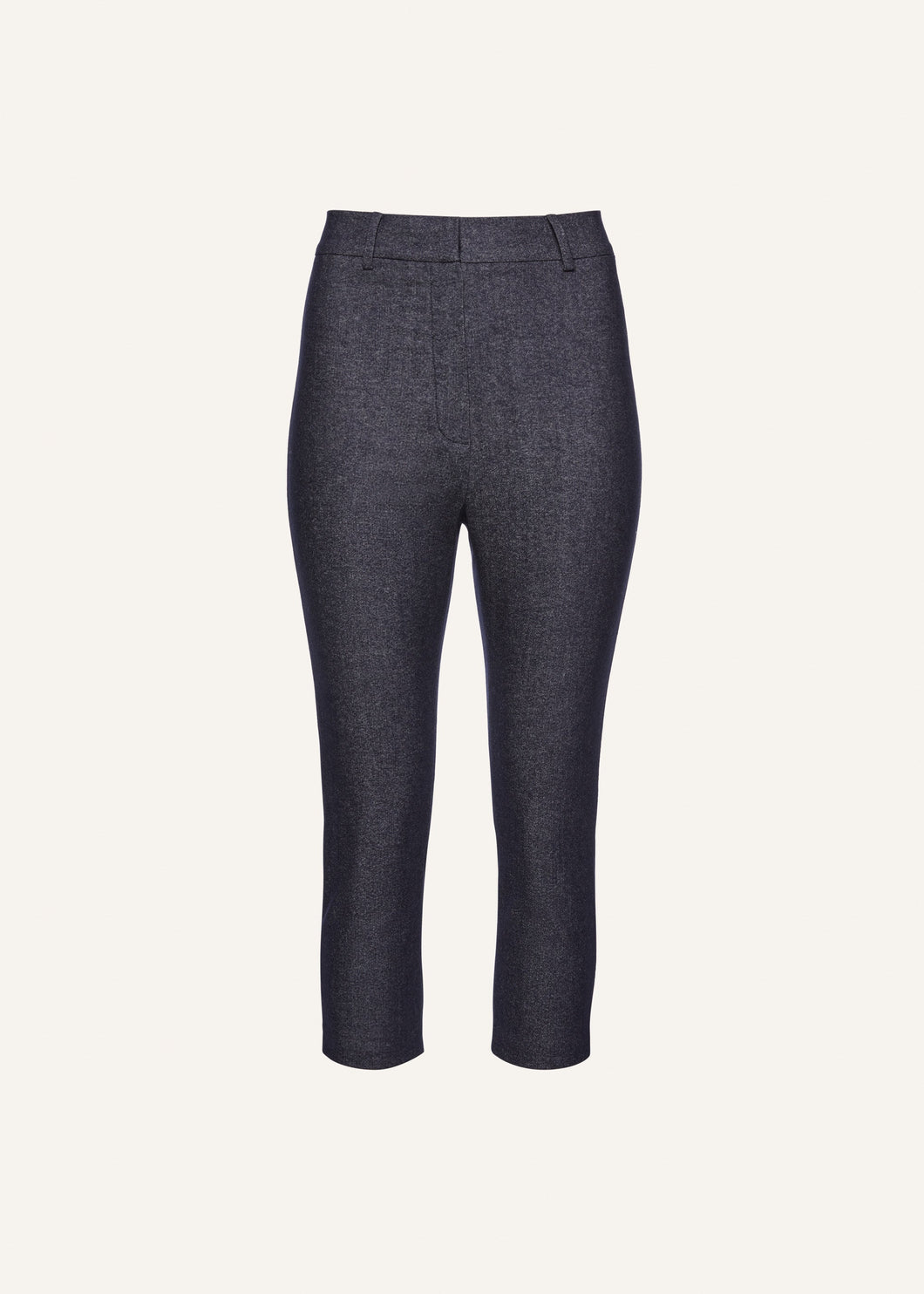 Capri slim wool pants in navy