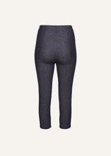 Load image into Gallery viewer, Capri slim wool pants in navy
