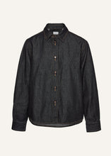 Load image into Gallery viewer, SS24 DENIM 02 SHIRT BLACK
