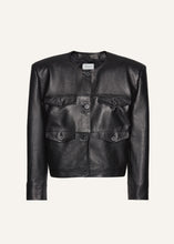 Load image into Gallery viewer, SS24 LEATHER 11 JACKET BLACK
