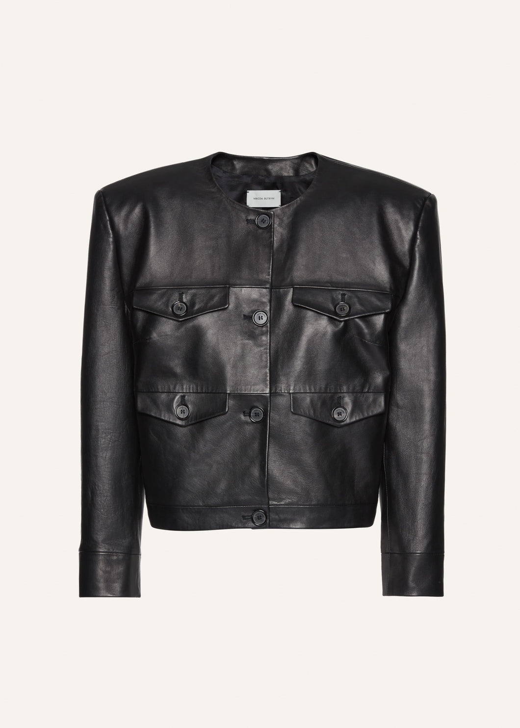 SS24 LEATHER 11 JACKET BLACK