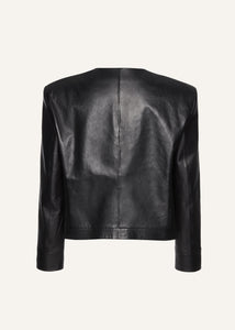 SS24 LEATHER 11 JACKET BLACK