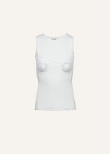Load image into Gallery viewer, Crochet bra tank top in white
